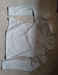 Chic Sage Green &amp; White Striped Top