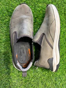 Men's Grey Slip-On Casual Shoes