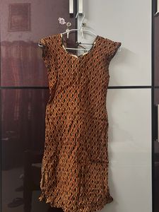 Brown Patterned Kurtas for Women