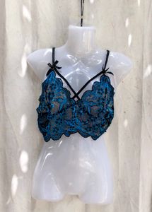 I. Teal Lace Bralette with Black Straps