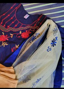 New Unused Kurti Pant Dupatta Set