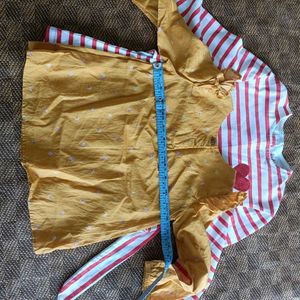 Cute Red &amp; White Striped Top with Heart
