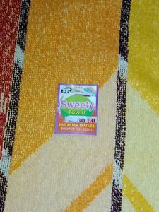 Long Orange Towel