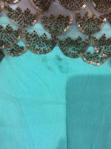 sea green embellished kurta