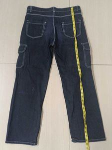 black cargo jeans
