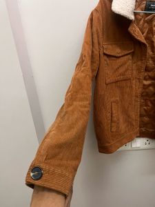 Brown Corduroy Sherpa Jacket