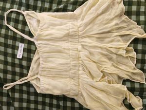 fairycore / beach yellow ombre strap top