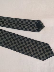 Men Tie In Good Condition Grey Black Color