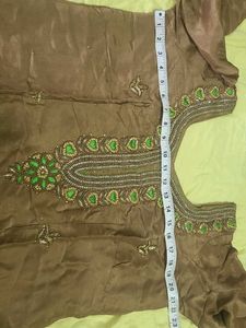 Elegant Brown and green punjabi suit 😍