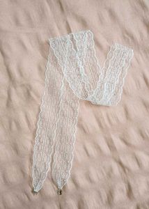 Lace Trim Hair Twilly/ Hairband