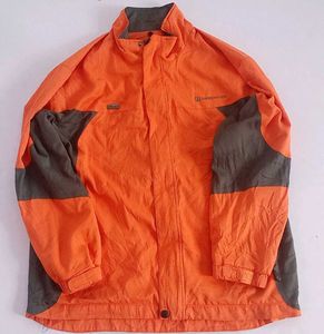 Men's Orange &amp; Grey Colorblock Jacket