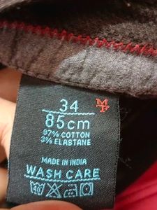 Men's Dark Grey Textured Casual Pants