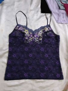 Lace Floral Cami Top