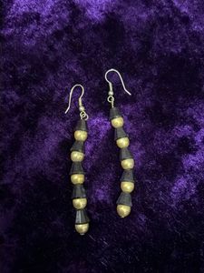 Boho Beaded Drop Earrings