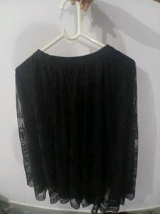 Gothic Black Lace Skirt