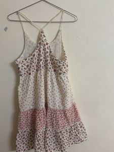 Tiered Floral Mini Dress