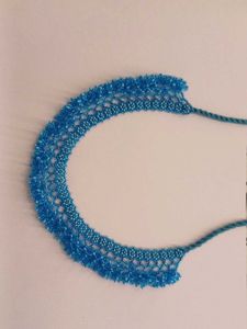 Blue Beaded Statement Necklace
