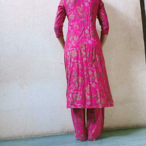 Two Piece Pink Kurta Set