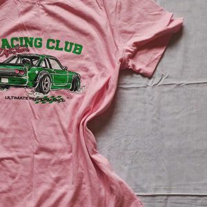 Pink Racing Club Graphic T-Shirt
