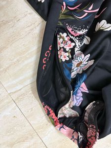ZARA Elegant Floral Cheongsam Dress
