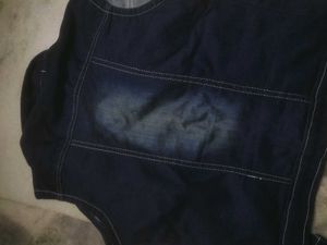 Stylish Denim Vest with Star Accents