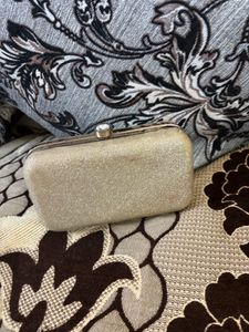 Glittery Gold Clutch