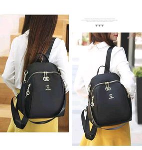 Chic Black Convertible Backpack Purse