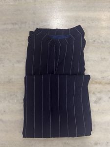 Striped long short kurta