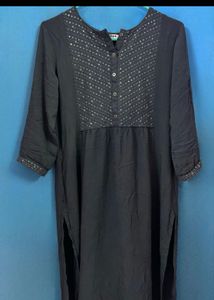 Elegant Black Kurta