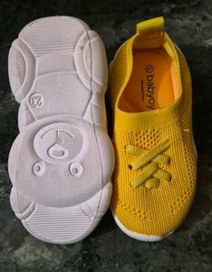 New branded Babyoy Yellow Slip-On Casual shoes