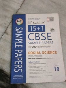 15+1 CBSE Sample Papers Social Science Class 10