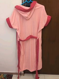 Cozy Pink Robe with Hood