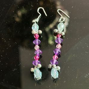 Y2K bollywoof style Beaded Dangling Earrings
