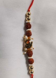 Unique Rakhi Bracelet with Rudraksha Beads