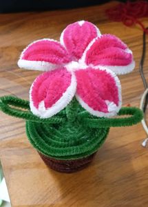 Pipe Cleaner Flower Pot