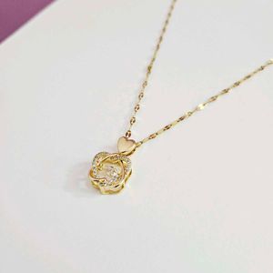 Elegant Gold Heart Pendant Necklace