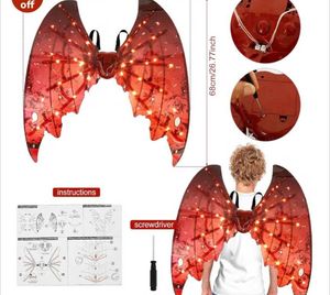 LED Spider Wings Costume Accessory