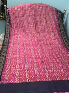 ink &amp; Blue Ikkat Saree patola sare