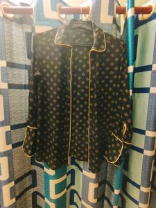 Black Unused Printed Shirt