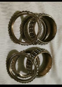 Antique Gold Tone Bangle Set