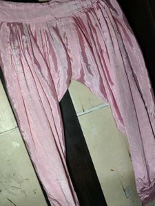 Pink Silk Patiala Salwar
