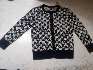 Ann Taylor Black & White Cardigan