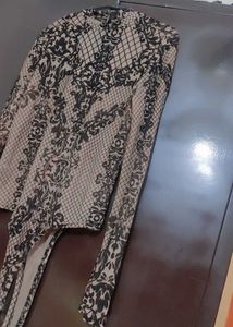 Nude Color Top Black Floral For 34 Bust