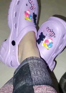 Cute Purple Clog Sandals