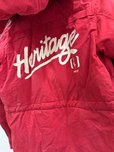 Red winter jacket