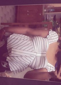 Striped Peplum Top
