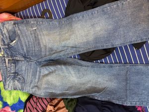 Blue Acid Wash Denim Jeans