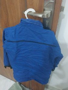 Boys Blue Shirt with Black Vest
