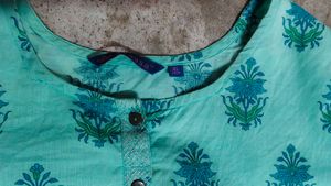 Yellow and green kurtis