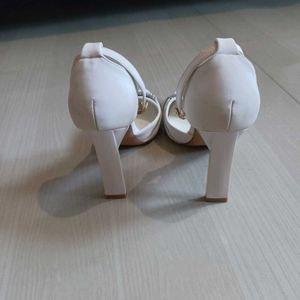 White Sparkle Heels
